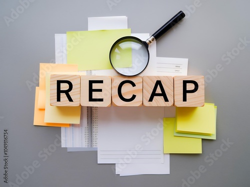 Magnifying glass highlights details on recap