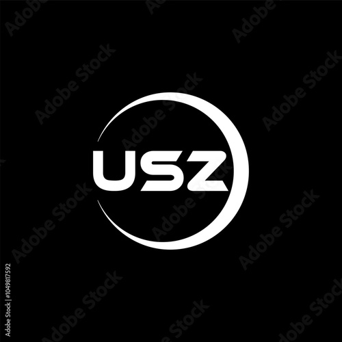 USZ Letter Logo Design, Inspiration for a Unique Identity. Modern Elegance and Creative Design. Watermark Your Success with the Striking this Logo. photo