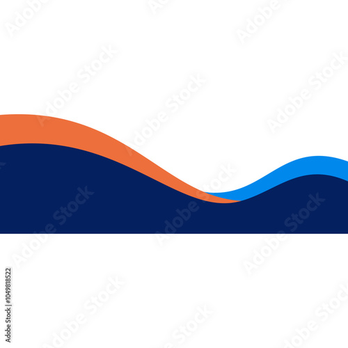 Free Download Business Wave Footer - GFXLoad