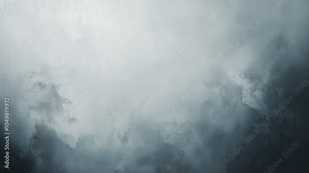 Fototapeta premium Foggy Abstract Cloud Texture in Dark Grayscale
