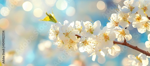 Close up of white cherry pl...