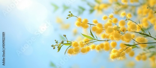 Springtime Bright yellow fl...