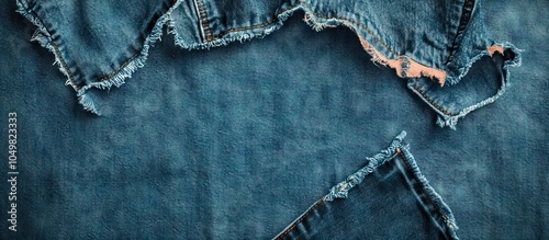 Vintage jeans with a torn d...