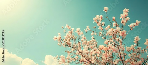 Spring season image A flowe...