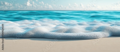 blue sea with a horizon and...