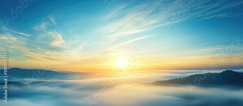Sunrise and clear blue sky ...