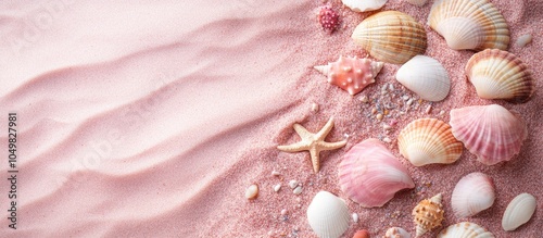 Pink sandy texture featurin...