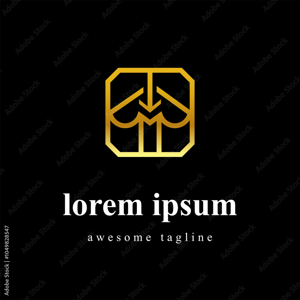 Fototapeta premium Luxurious Square Monogram Logo