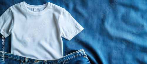 White t shirt mockup from a...