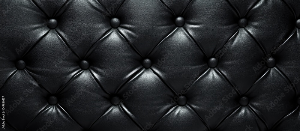 Fototapeta premium Black leather textured background. with copy space image. Place for adding text or design