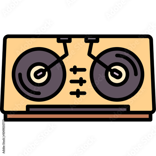 DJ Turntable Icon