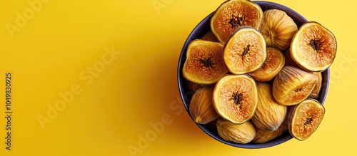 Scoop of dried figs on a co...