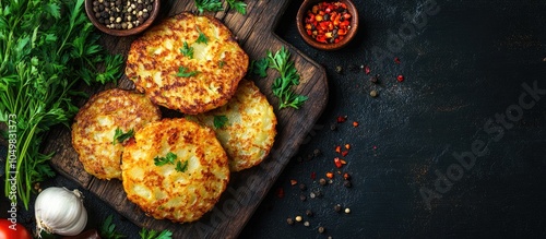 Hash brown draniki potato p...