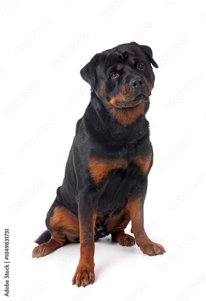 Obraz premium rottweiler in studio
