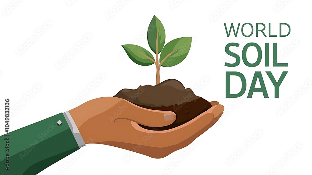 World Soil Day, A Seedling Grows: Celebrating. World Soil Day Poster. World Soil Day, A Seedling Grows: Celebrating. World Soil Day Poster.