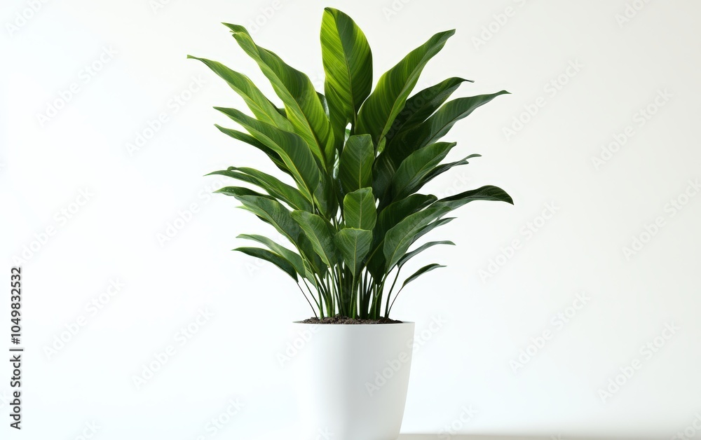 Fototapeta premium home plant on a clean white background 