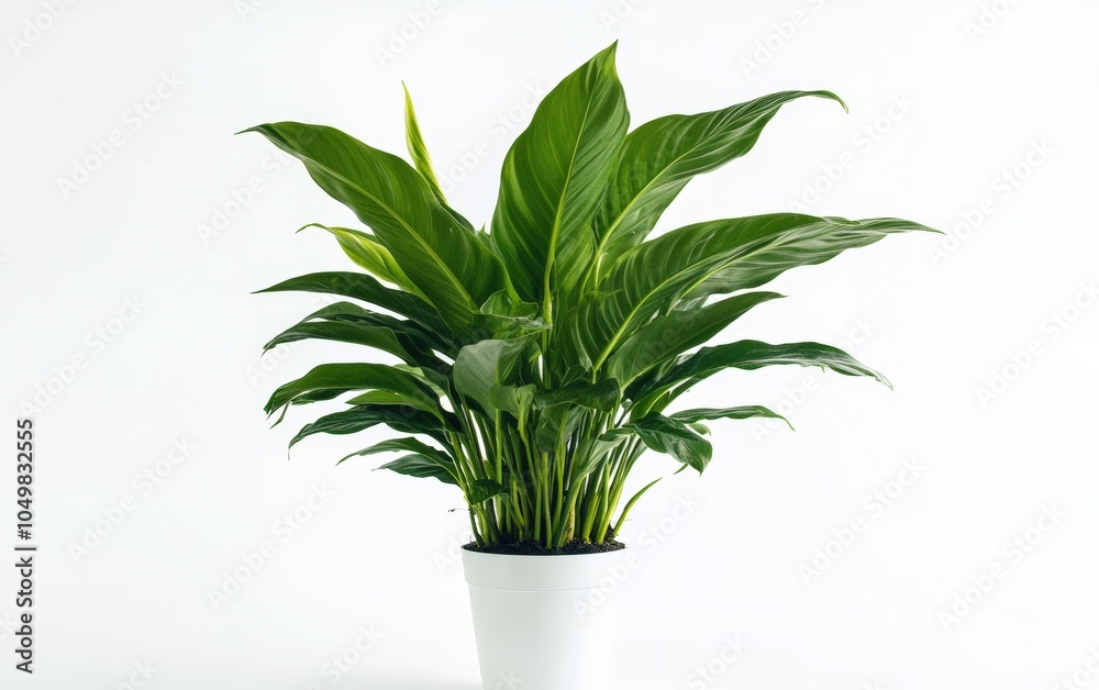 Fototapeta premium home plant on a clean white background 