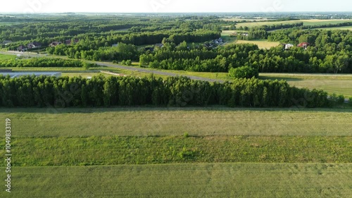 Wallpaper Mural Scenic Rural Landscape with Geometric Crop Patterns Torontodigital.ca