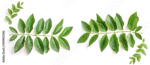 Fresh green leaves in full ...