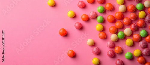 Vibrant small candies on a ...