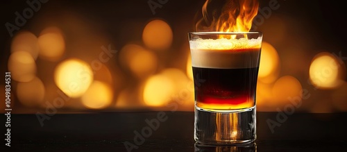 B 52 cocktail flambe flamed...
