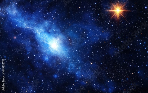 Wallpaper Mural star sun in space realistic  Torontodigital.ca