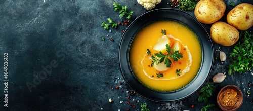 soup vegetable first course...