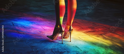 A woman s legs dance amidst...