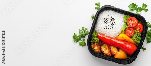 Chinese cuisine stuffed pep...