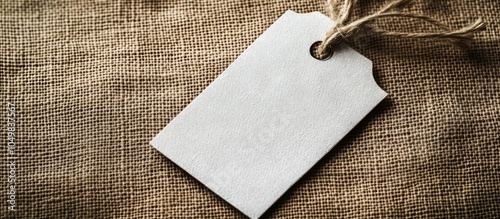 White blank clothing tag la...