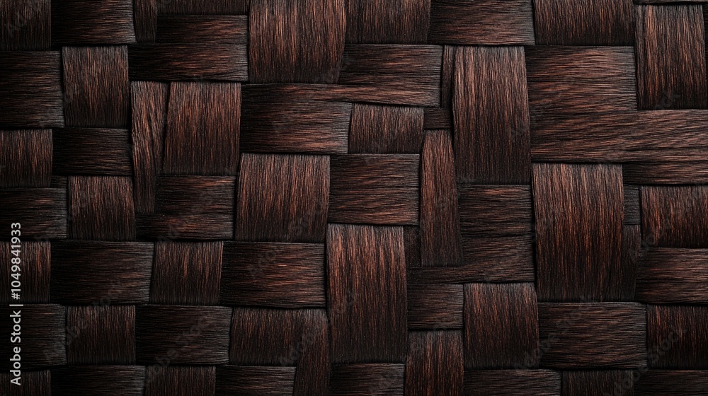 Fototapeta premium A detailed look at a woven basket's texture and pattern
