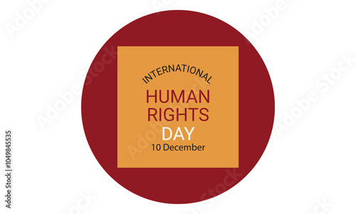 International Human Rights Day, 10 December human right day, Design, Vector.