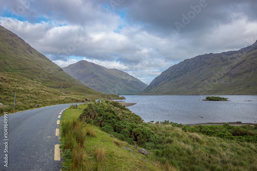 Glenummera, Ireland - June 29 2024 "Doolough Valley, Famine memorial in west Ireland"