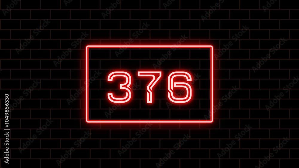 376年のネオン文字 376年のネオン文字