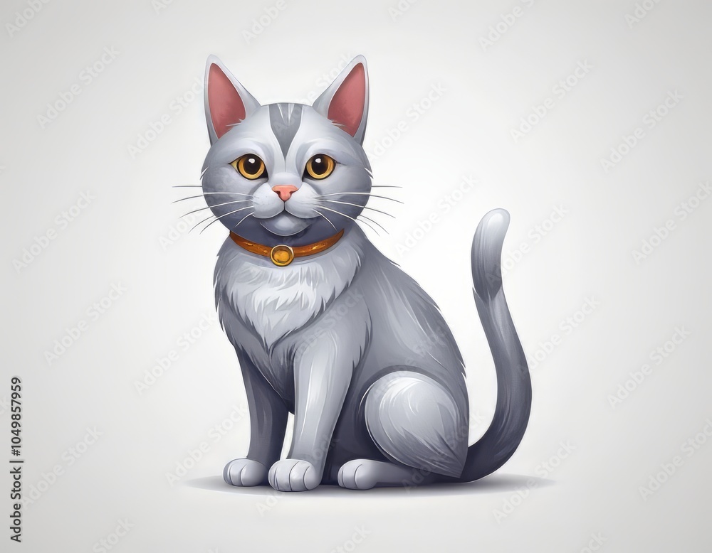 Obraz premium ilustración de gato