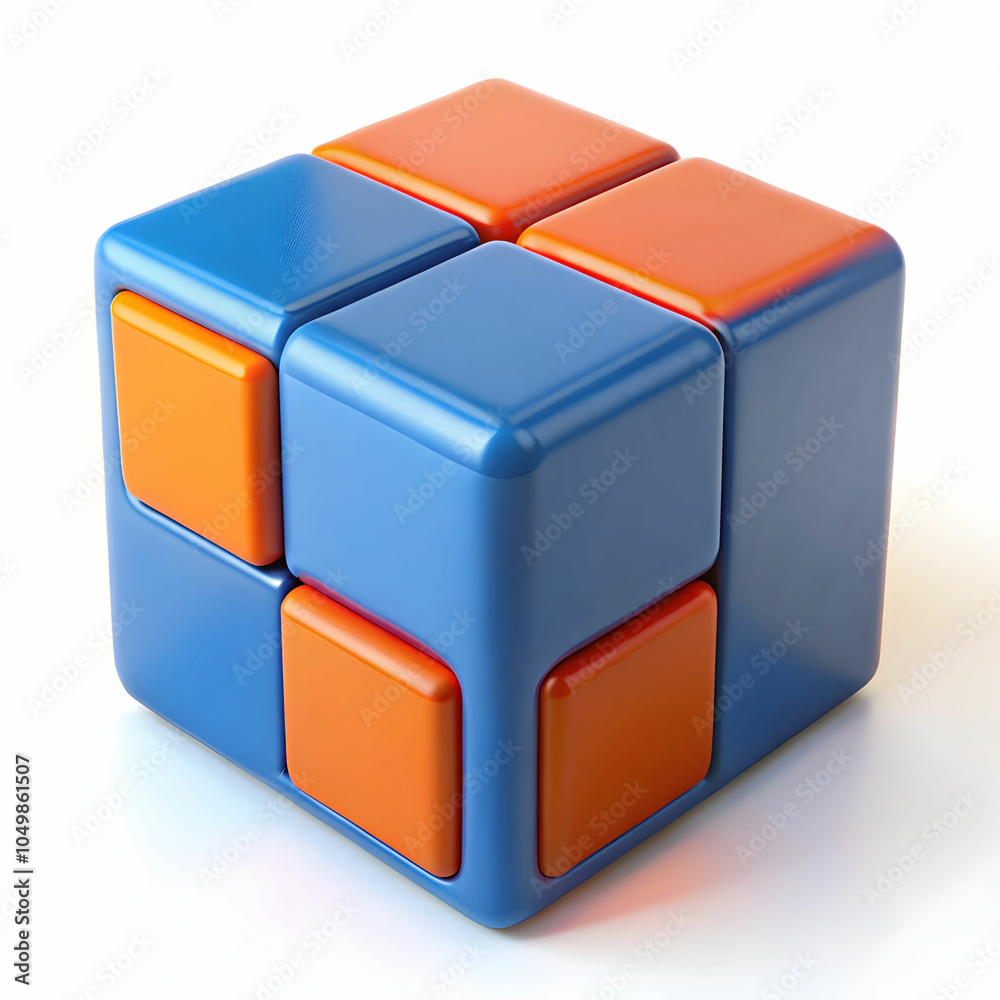 A colorful wall made of blocks with a blue square in the middle A colorful wall made of blocks with a blue square in the middle