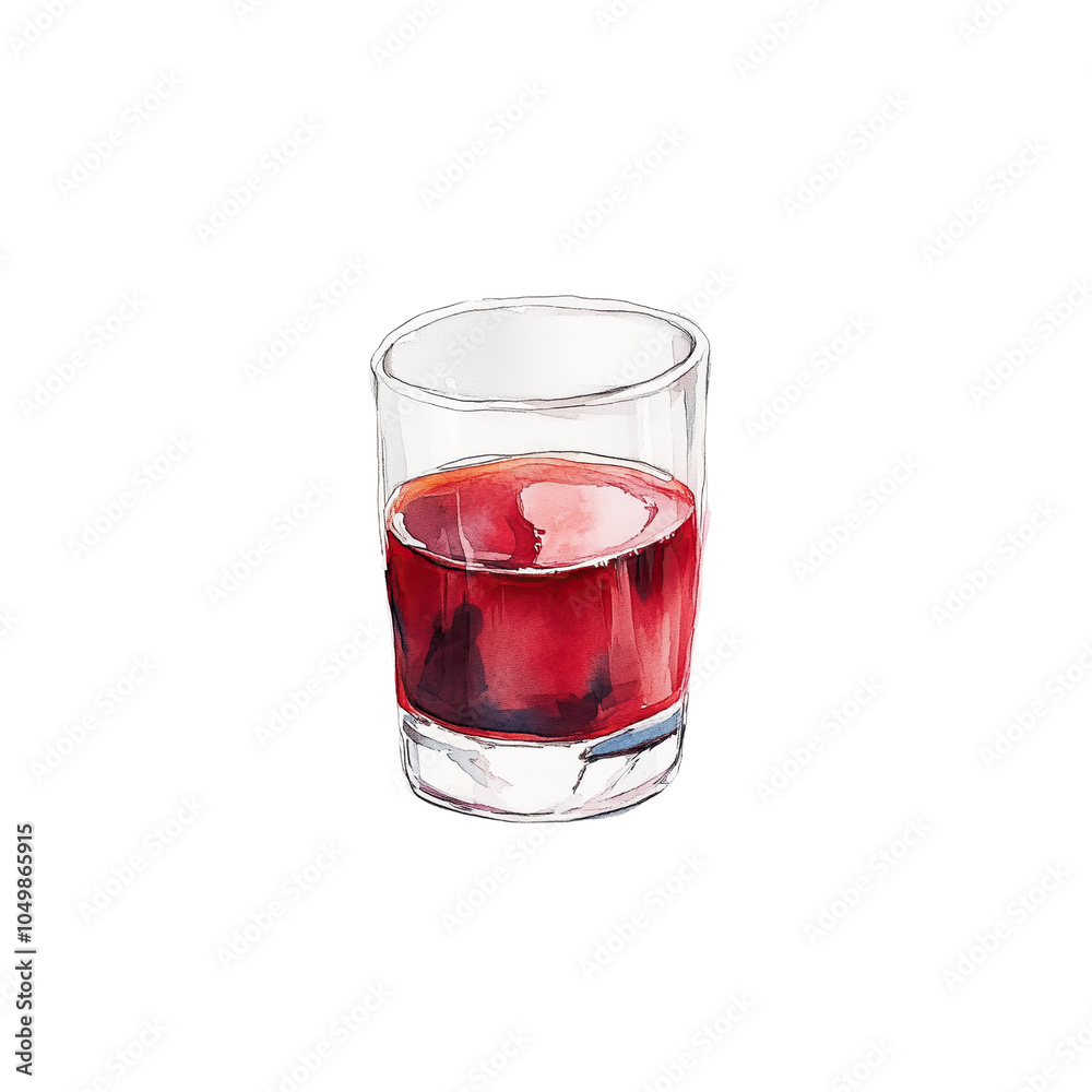 Warm winter drink on transparent background: mulled wine with spices and citrus Warm winter drink on transparent background: mulled wine with spices and citrus