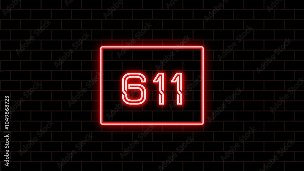 611年のネオン文字 611年のネオン文字