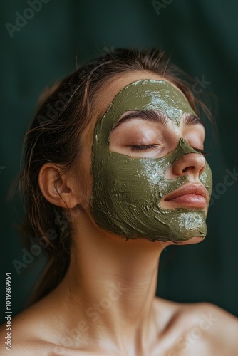 Healthy Skin Glow: Woman Embracing Mud Mask Benefits