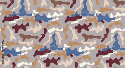 camouflage abstract illustration seamless pattern vector textile digitally generated image