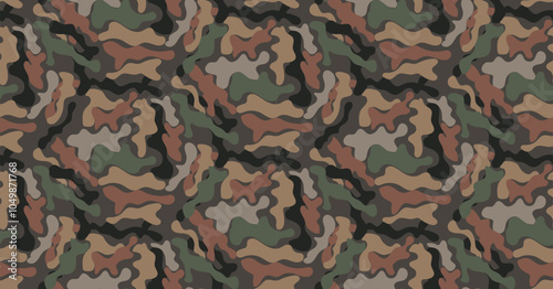 camouflage abstract illustration seamless pattern vector textile digitally generated image