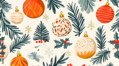 Golden Christmas balls set for festive tree and holiday decorations
