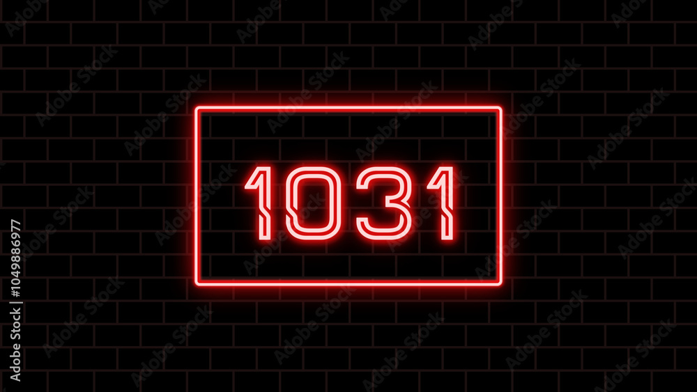1031年のネオン文字 1031年のネオン文字