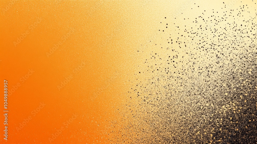 Blurry orange and black background with a lot of white dots Blurry orange and black background with a lot of white dots