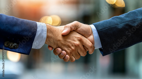 handshake between two businessmen