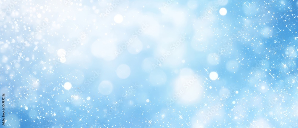 A light blue background with shimmering snow dots forms a whimsical winter wonderland, filled with sparkling lights and bokeh effects, inviting serenity and joy in an enchanting scene A light blue background with shimmering snow dots forms a whimsical winter wonderland, filled with sparkling lights and bokeh effects, inviting serenity and joy in an enchanting scene
