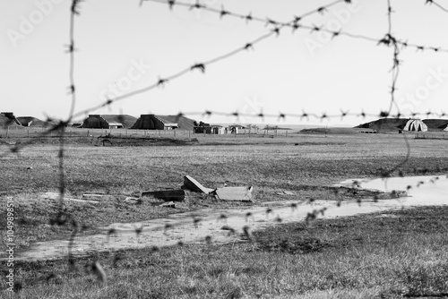 secured russian airbase in mongolia photo