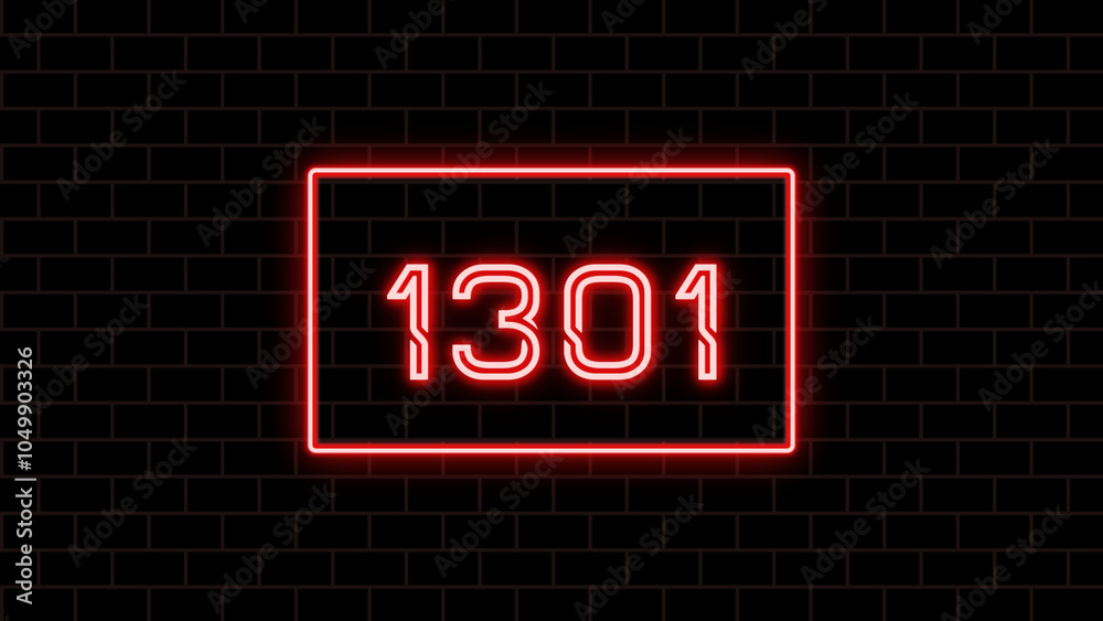 1301年のネオン文字 1301年のネオン文字