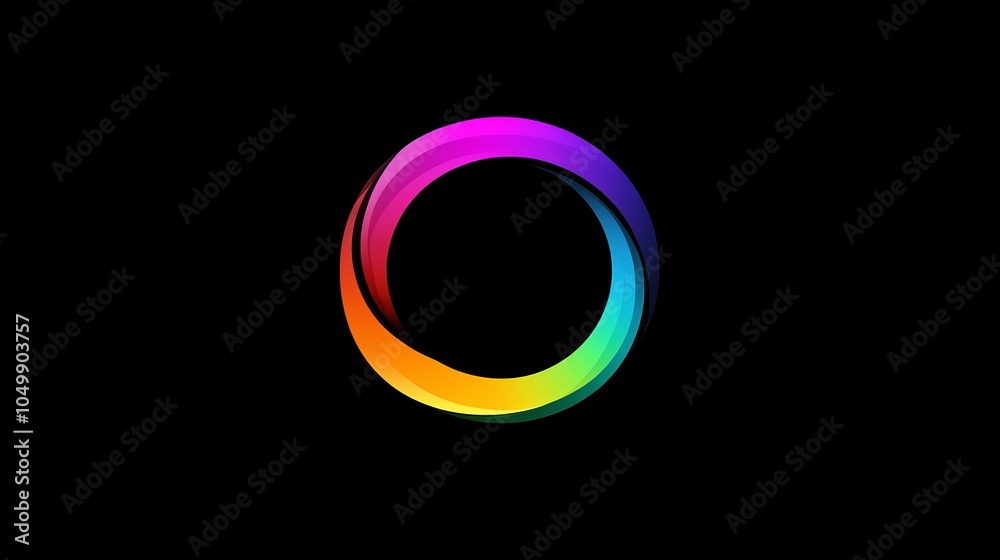 Colorful circles logo, artistic illustration. Colorful circles logo, artistic illustration.