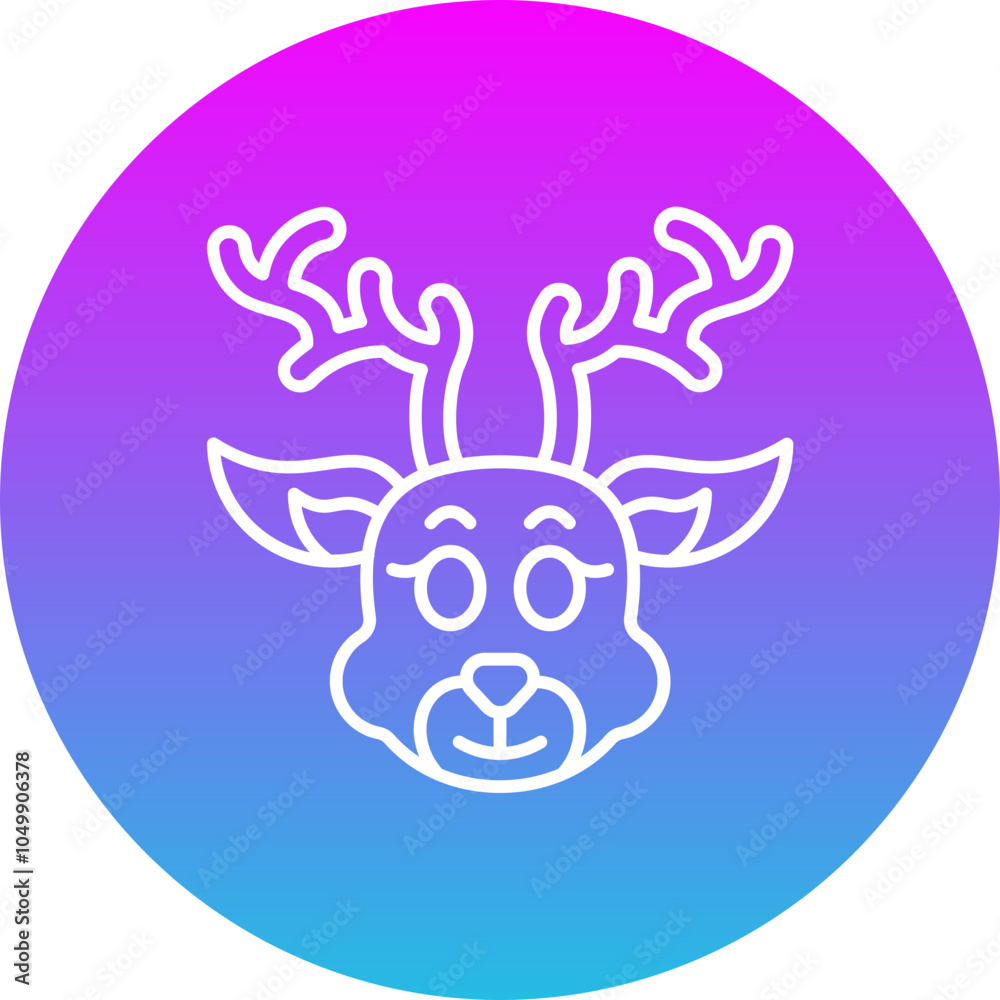 Obraz premium Reindeer Icon